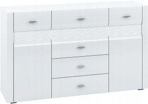 Komoda do salonu biała szeroka 159 cm ARKO 06