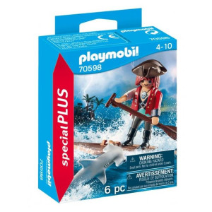 Playmobil 70598 Pirat Z Tratwą I Rekinem