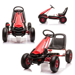 Gokart Na Pedały Dla Dzieci Czerwony Pompowane Koła
