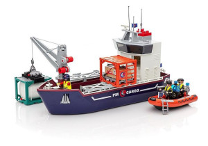 Playmobil 70769 Duży Kontenerowiec Z Łodzią Służbową