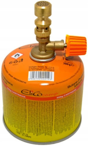Laboratoryjny palnik gazowy Bunsena + Gaz 300g