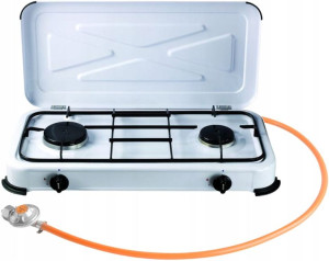 Kuchenka gazowa 2 palnikowa Gasmaster Wąż+reduktor