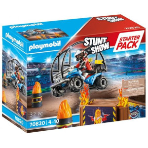 Playmobil 70820 pokaz kaskaderski z quadem i płonącą rampą