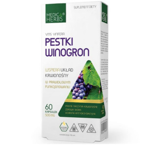Wyciąg Z Pestek Winogron Opc 4500mg Krwioobieg