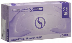 Rękawiczki Rękawice nitrylowe SemperCare XS 100szt