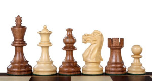 Figury szachowe American Classic Akacja/Bukszpan 3 cale