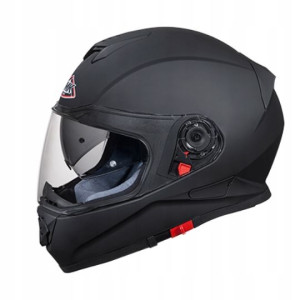 Czarny mat Kask motocyklowy, blenda SMK Twister M