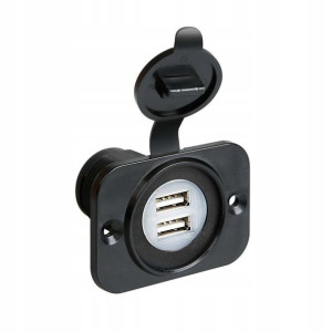 Ext-8, podwójny port USB 12/24 V LAMPA