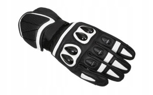 Rękawice motocyklowe Sporty M-1648 Czarno-Białe S