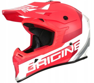 Kask ORIGINE HERO MX red-white matt M