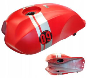 Zbiornik paliwa czerwony do motocykla Cafe Racer M