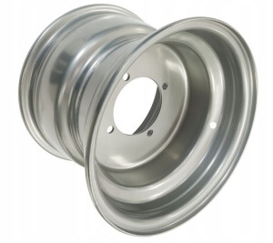 Felga tylna srebrna 10x8 (110mm) ATV Moretti