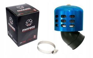 Filtr powietrza stożkowy 31-32mm niebieski Moretti