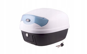 Kufer motocykl/skuter 28L biały Moretti