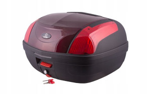 Kufer motocyklowy 46L / na skuter Moretti Czerwony