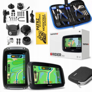 TOMTOM RIDER 550 Premium Pack Mapy świata dożywotn