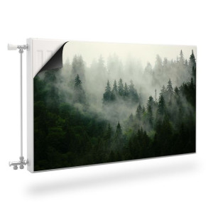 Mata MAGNETYCZNA Kaloryfera Krajobraz LAS We Mgle Natura 120cm x 60cm