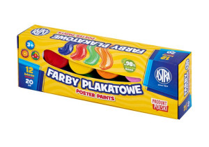 Farby Plakatowe Astra 12 Kolorów