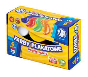 Farby Plakatowe Astra 6 Kolorów