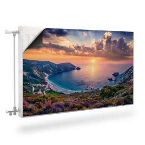 Mata MAGNETYCZNA Kaloryfera ZACHÓD Słońca Pejzaż Zatoka 90cm x 60cm