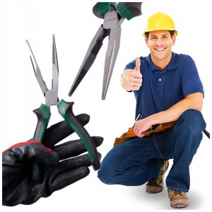 Szczypce Wydłużone Proste Bociany 200mm Moc Solidny