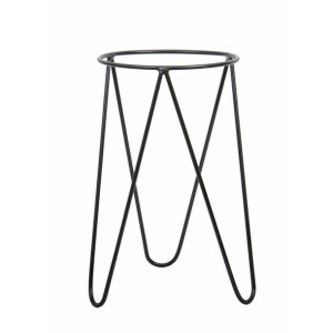 Czarny nowoczesny kwietnik Loft 50cm
