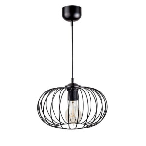 Lampa wisząca druciana 26 cm czarna
