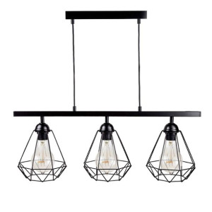 Potrójna lampa wisząca Diamante