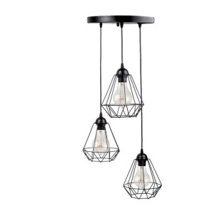 Potrójna lampa wisząca Triplo Diamante