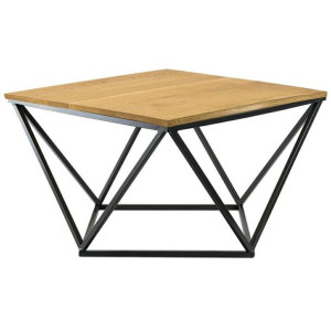 Stolik kawowy OakLoft 60cm cz. jas. dąb