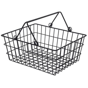Koszyk druciak metalowy loft z rączką