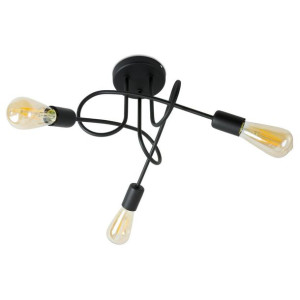 Lampa wisząca Pig Tail czarna potrójna