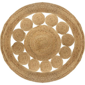 Okrągły dywan jutowy Lace 120 cm