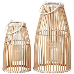 Komplet lampionów bambusowych Flint