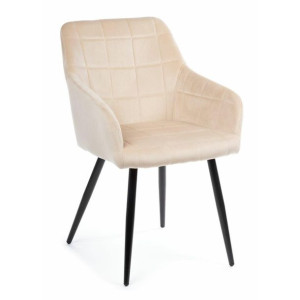Krzesło tapicerowane Luna Black Beige
