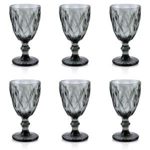Komplet szarych kieliszków 250ml