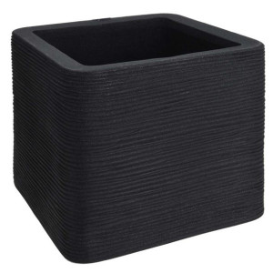 Donica Ribbed kwadrat antracyt 40x34 cm