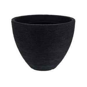 Donica ogrodowa Ribbed antracyt 40x31cm