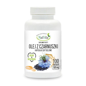 Czarnuszka olej 100 kapsułek softgel NatVita