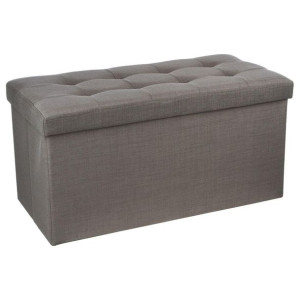 Pufa pikowana Lysandre Grey 78x38 cm