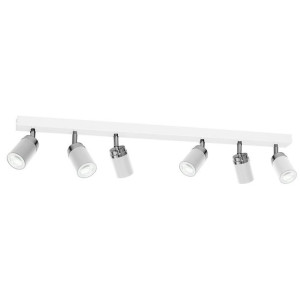Nowoczesna lampa sufitowa biała Reno x6