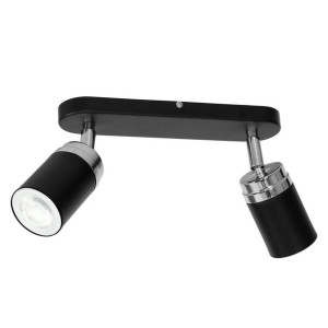 Nowoczesna lampa sufitowa czarna Reno