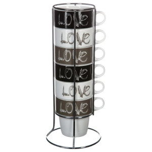 Komplet 6 filiżanek Love 260 ml