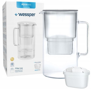 Wessper Dzbanek AQUAMAX SZKLANY 2,5L+1 FILTR