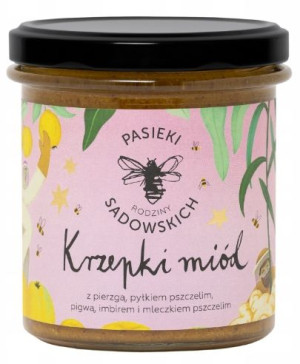 Pasieki Sadowskich Krzepki Miód Pierzga Pyłek 410g