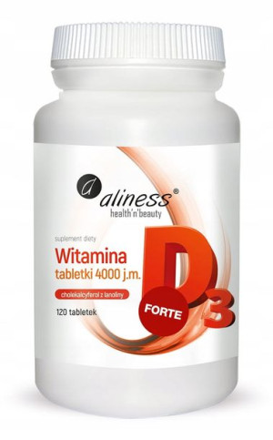 ALINESS WITAMINA D3 4000 120k Naturalna z lanoliny