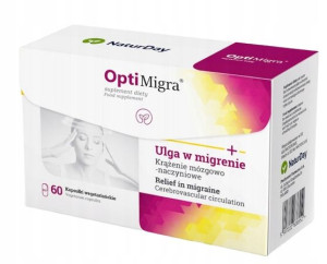 NaturDay Opti Migra Migrena 60kap Krążenie Mózgowe