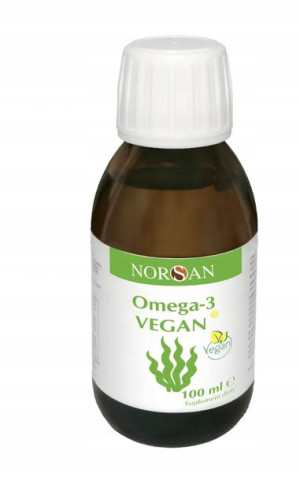NORSAN Omega 3 Wegański Olej z Alg DHA EPA 100ml