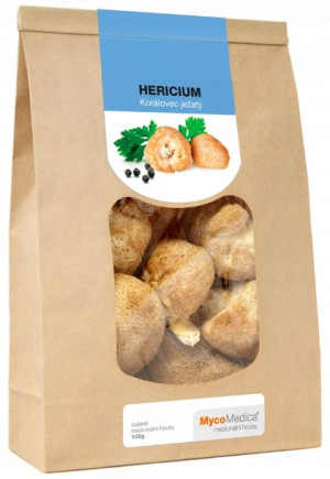 MycoMedica Hericium Soplówka Jeżowata suszona 100g