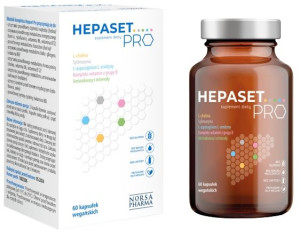 Hepaset Pro Wsparcie Wątroby Detox 60kapsułek